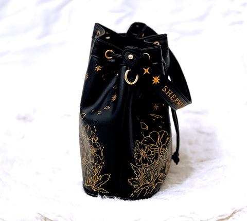 Heartbloom Bucket Bag: Bloodspiller Black