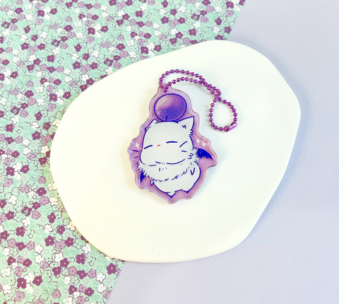 Floofy Moogle Keychain