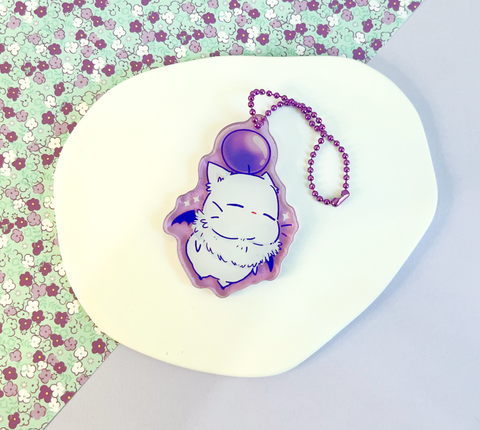 Floofy Moogle Keychain