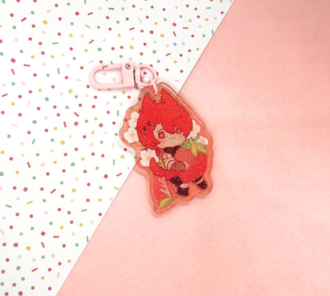 Strawberry G'raha Acrylic Keychain