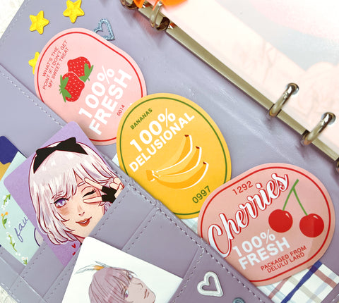 Fruit Label Meme Stickers