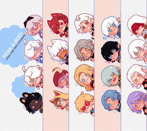 XIV: Peek-A-Boo Vinyl Stickers