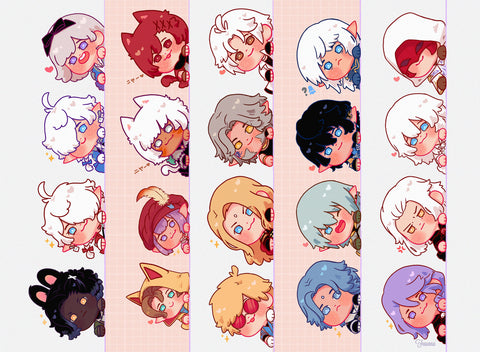 XIV: Peek-A-Boo Vinyl Stickers