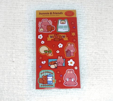 Sticker Sheet: Bunnie & Friends
