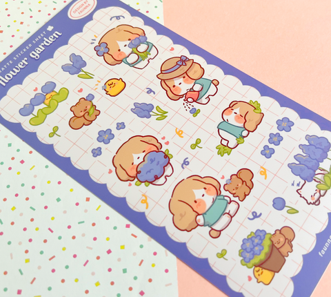 Sticker Sheet: Flower Garden