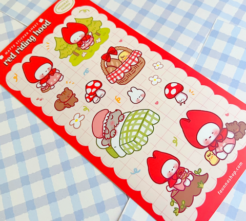 Sticker Sheet: Red Riding Hood