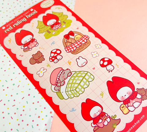 Sticker Sheet: Red Riding Hood