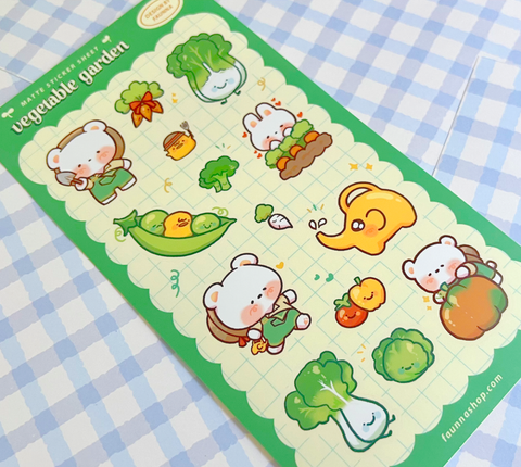 Sticker Sheet: Vegetable Garden