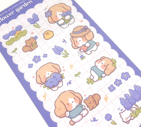 Sticker Sheet: Flower Garden