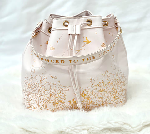 Heartbloom Bucket Bag: Emissary White