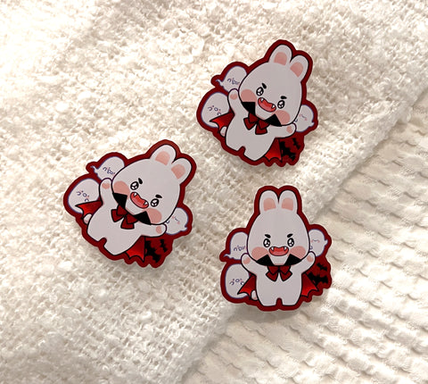 Vamp Bun: Glossy Vinyl Sticker