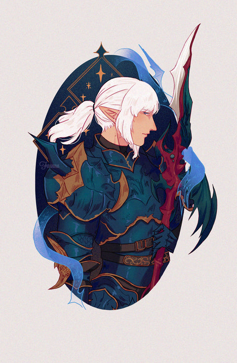 FFXIV Prints: Weapons & Laurel Leaves