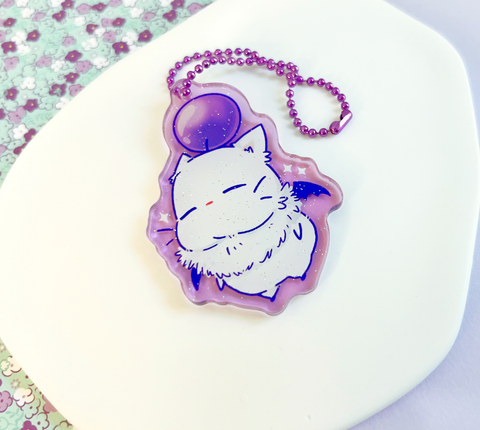 Floofy Moogle Keychain