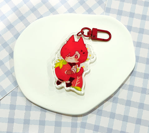 Strawberry G'raha Acrylic Keychain