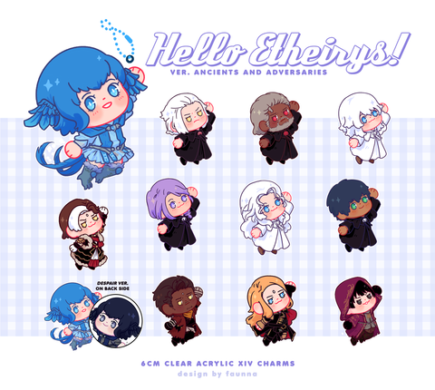 Hello Etheirys: Ancients & Adversaries Acrylic Keychains