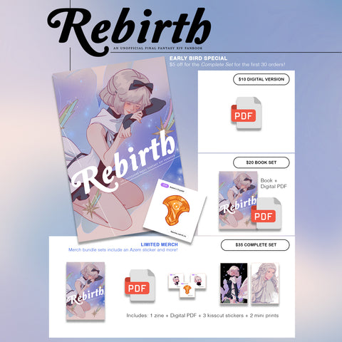 Rebirth: An XIV Illustration Fanbook (COMPLETE SET)