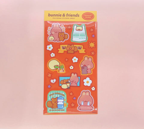 Sticker Sheet: Bunnie & Friends
