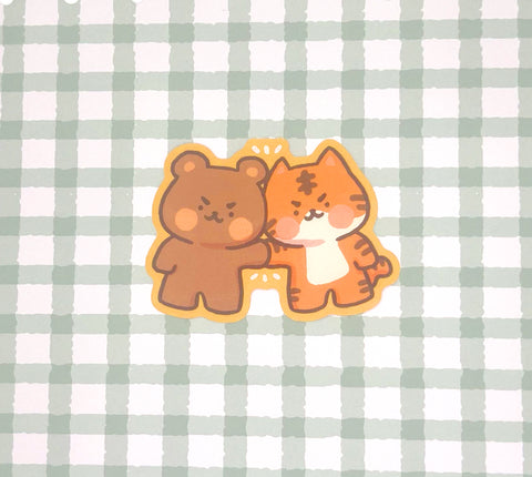 Teddy x Tiger Sticker