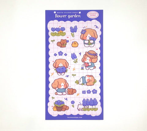 Sticker Sheet: Flower Garden