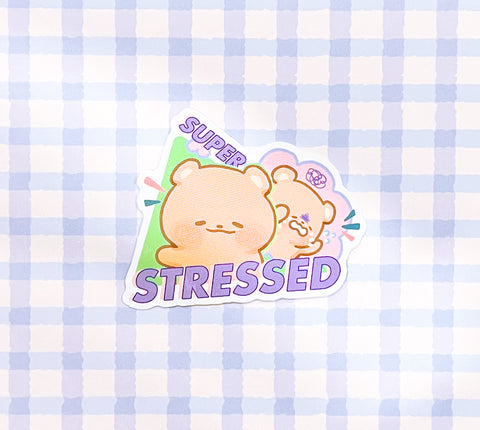 Super Stressed Sticker