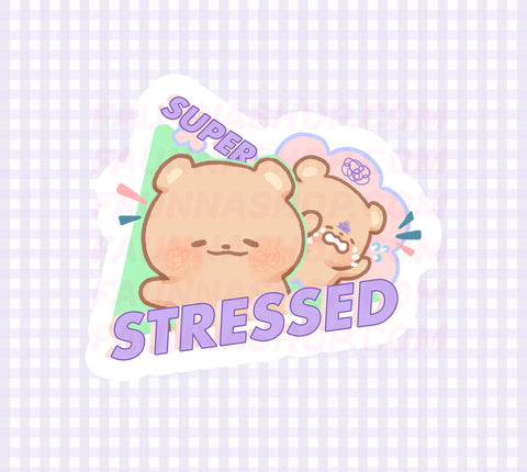 Super Stressed Sticker